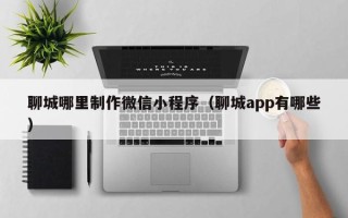禹州聊城哪里制作微信小程序（聊城app有哪些）